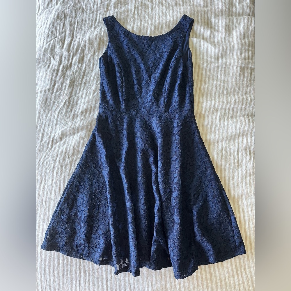 Navy Lace Dress
